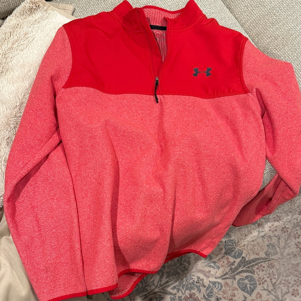 Under Armour Vibrant Red Half-Zip Top